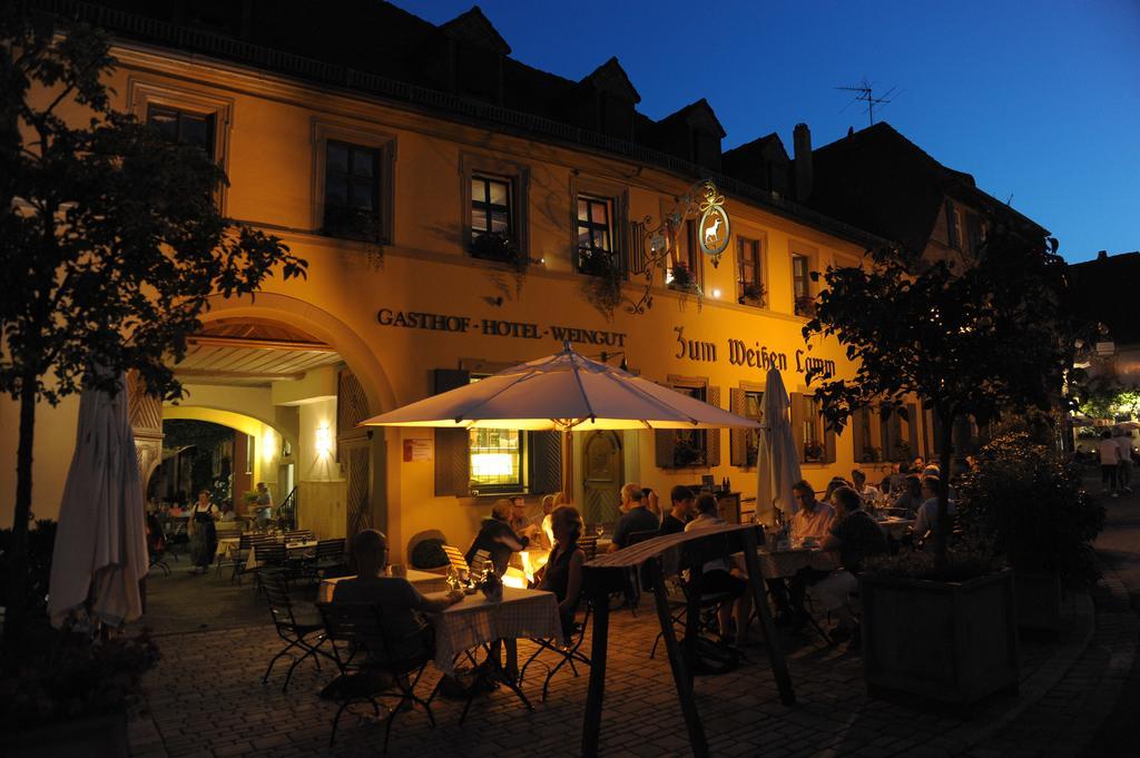 Gasthof Zum Weissen Lamm Sommerach Exterior foto